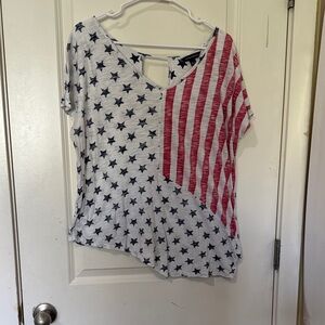 Rock & Republic Red and Blue Star Stripe Tee